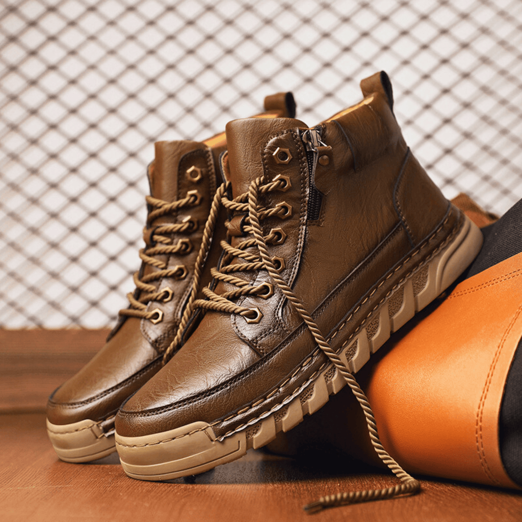 BOTTES EN CUIR POUR HOMME